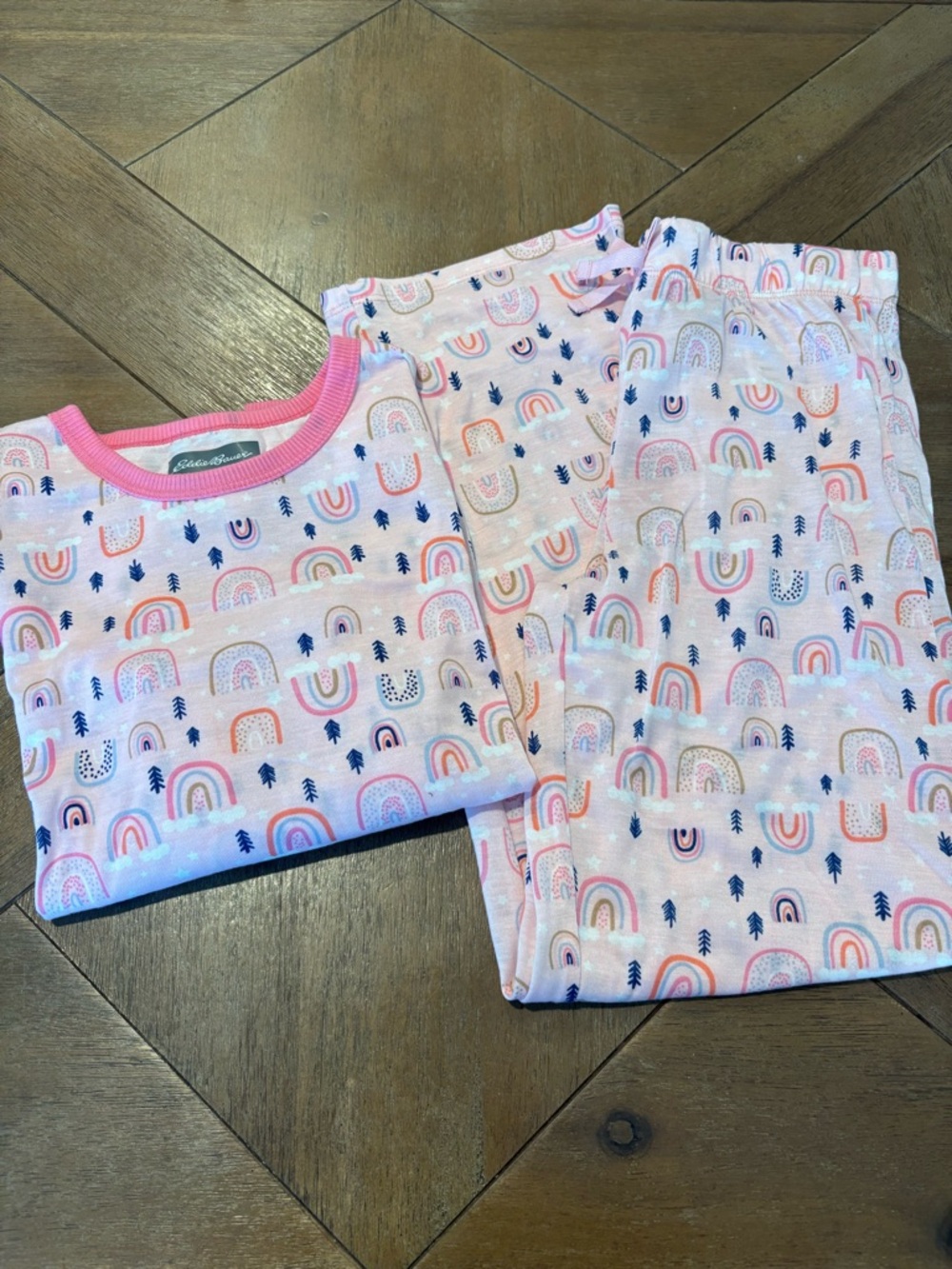 NWT Eddie Bauer 2 Piece Pajama Set Girls Youth Size M - Picture 1 of 5